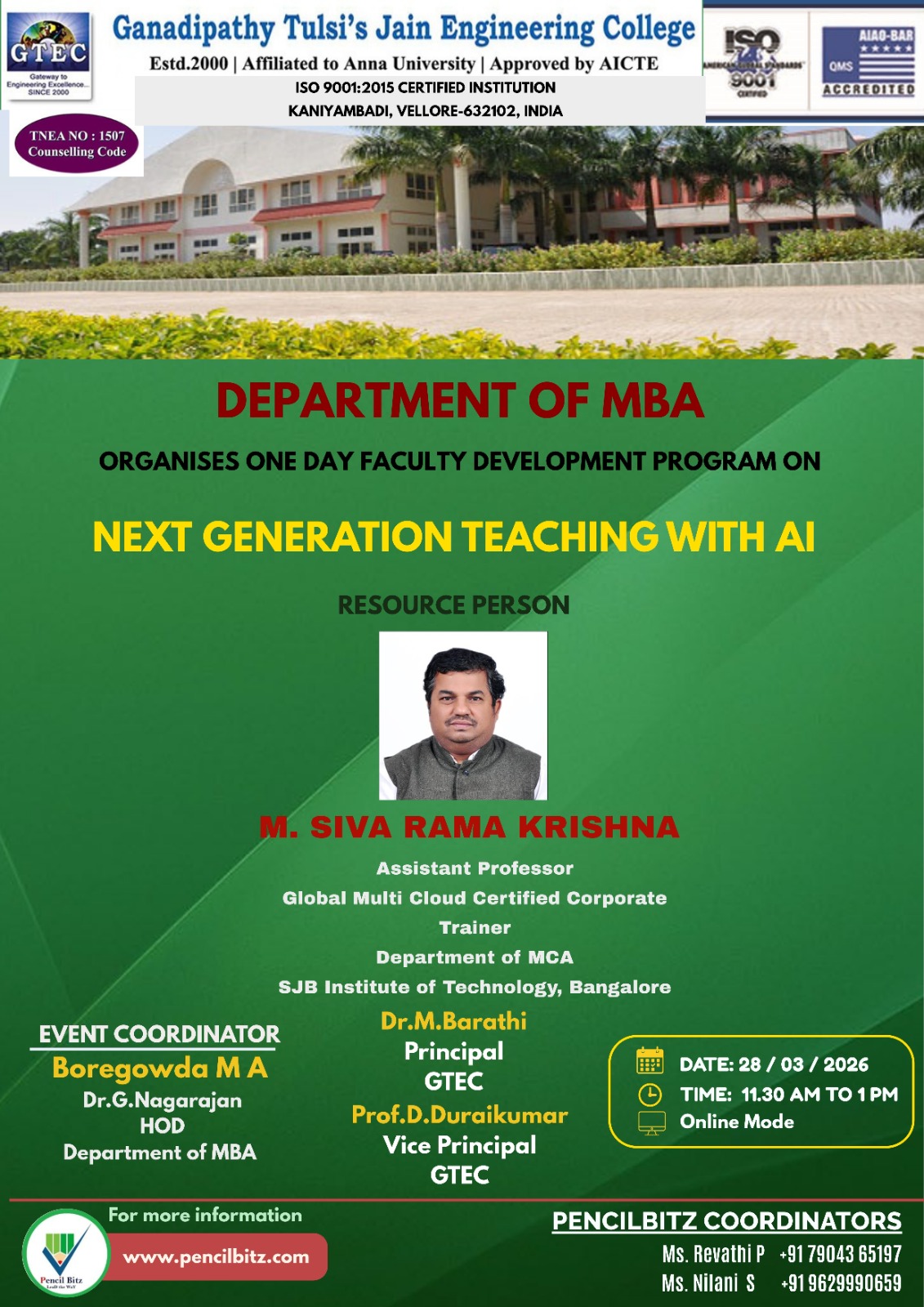Ganadipathy Tulsi Jain Engineering College  